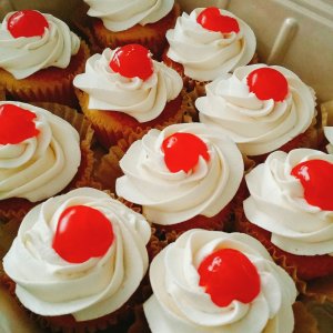 Photo of Tres Leches Cupcakes with Vanilla Buttercream and Jumbo Cherries